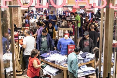 Prices were slashed on a wide variety of goods at Mall of the Emirates, in Al Barsha, Dubai. Antonie Robertson/The National