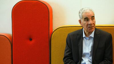 Khalil Sweileh based 'Ikhtibar Al-Nadam ' in the war-torn surrounds of his native Syria. Khushnum Bhandari / The National