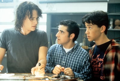 Heath Ledger, David Krumholtz, and Joseph Gordon-Levitt in '10 Things I Hate About You'. Getty