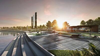 A render of Aldar's planned "Lea" project, which the developer said sold out at Cityscape Abu Dhabi this week. It comprises plots of land for sale. Courtesy Aldar