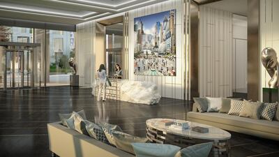 The concierge area is full of splendour. Courtesy Galliard