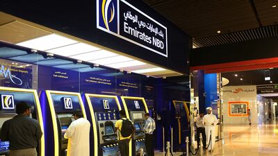Emirates NBD says first-quarter net profit increased by 3.6% year-on-year. Satish Kumar / The National