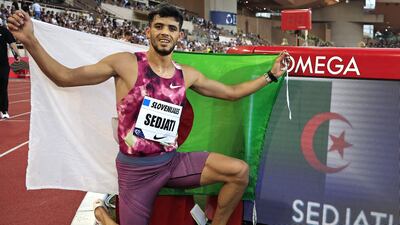 Algeria's 800m runner Djamel Sedjati heads to Paris in red-hot form. AFP