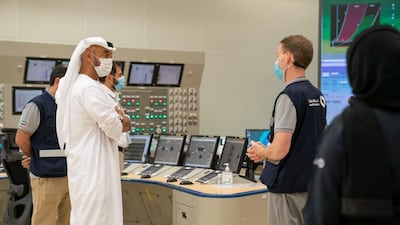 Sheikh Mohamed bin Zayed visits the Barakah Nuclear Energy Plant.