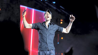 Enrique Iglesias performed some of his biggest hits in Riyadh. Courtesy Sportscode Images