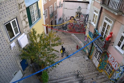 Mouraria, the Moorish neighbourhood in Lisbon. Moorish influences have remained in Portugal’s architecture, language and customs. Marta Vidal