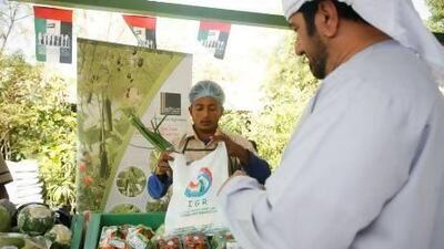 The first organic market backed by the Ministry of Environment and Water opened in Dubai's Deira fish market today. Lee Hoagland / The National