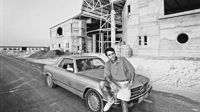 Dariush Zandi outside the Courtyard when it was being built. Photo: Dariush Zandi