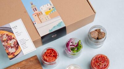 Gia Dubai's Amalfi Coast kit contains all the ingredients needed to make pizza at home. Courtesy Gia Dubai