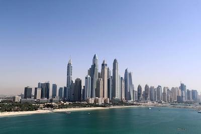L-R, Dubai Media City, Dubai Marina and Jumeirah Beach Residence offer a great lifestyle at a premium cost. Chris Whiteoak / The National