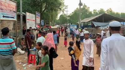 The Kutupalong Rohingya refugee camp in Cox's Bazar district. AP