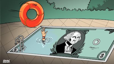 Our cartoonist Shadi Ghanim's take on Lebanon's calls for IMF aid as debt default looms
