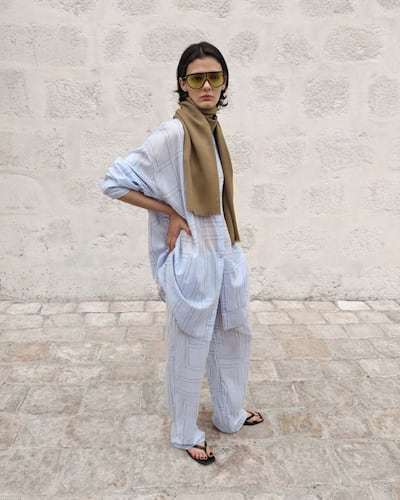 Build your wardrobe around a simple palette, such as this look by Toteme