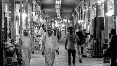 Adel, UAE: Adel pays a visit to the Deira Grand Souq as he takes a photo of the entrance of the traditional market.