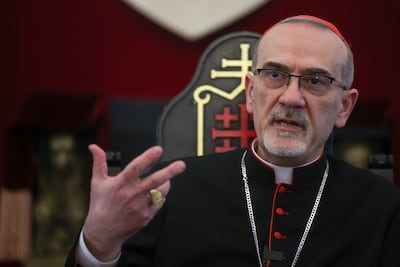 Cardinal Pierbattista Pizzaballa, the Latin Patriarch of Jerusalem, holds a press conference on the impact of Israeli security restrictions for large gatherings on Easter celebrations, in Jerusalem. Reuters