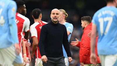 Manchester City boss Pep Guardiola now turns his attention to Aston Villa on Wednesday. EPA