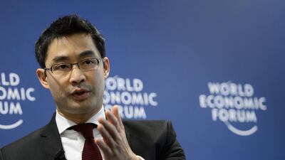 Philipp Rösler's global background and liberal economic philosophy pretty much sum up the WEF’s own world view. Frabrice Coffrini / AFP