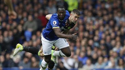 Romelu Lukaku of Everton is leading the goalscorers' chart this season. Phil Noble / Reuters