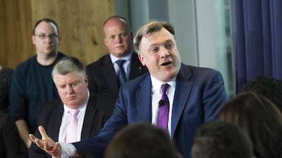 Ed Balls has gone from politics to showbiz. Chris Lobina / Sky News / AFP