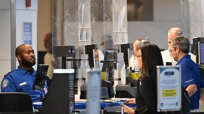 US border control employees are deemed essential, so are still required to work during the shutdown. AFP