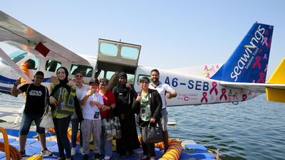 Last week, breast cancer patients enjoyed a flight over Dubai. Seawings