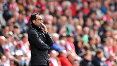 Roberto Martinez has been fairly successful in his first season as Everton manager. Glyn Kirk / AFP