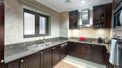 This two-bedroom unit in Tajer Residences, Old Town, in Downtown Dubai, is on the market for Dh150,000. Courtesy LuxuryProperty.com