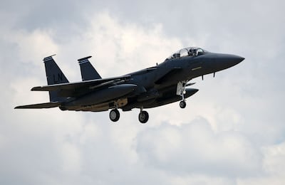 A US Air Force F-15E. AFP