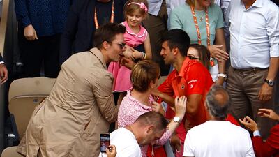 Tom Brady congratulates Novak Djokovic after his French Open win. Reuters