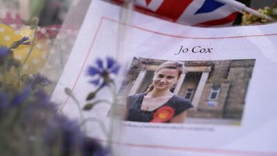 Flowers and messages left in remembrance of slain Labour MP Jo Cox are pictured in the centre of Birstall, northern England (AFP / Oli Scarff)