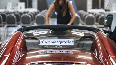 Supercars at the Dubai launch.