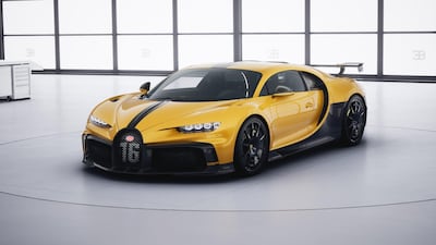 A rendering of the writer's bespoke Bugatti Chiron Pur Sport. Courtesy Bugatti