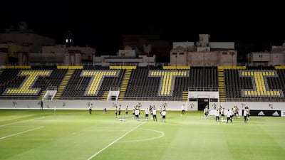 General view during training. Reuters