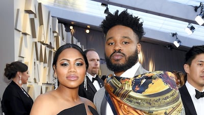 Zinzi Evans and Ryan Coogler at the Oscars on February 24, 2019. Getty