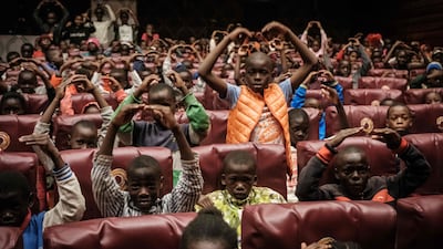 About 500 children from the Kibera slum watch 'The Nutcracker', performed by Dance Centre Kenya at the National Theatre in Nairobi. AFP