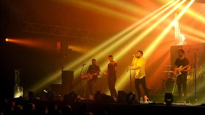 The Lebanese alternative rock band Mashrou’ Leila perform at Le Printemps de Bourges. AFP