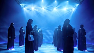 The National's best pictures of the year: An interactive installation at Mohammed Bin Zayed Council for Future Generations sessions, held at ADNEC in Abu Dhabi. Reem Mohammed/The National
