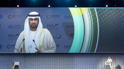 Sultan Al Jaber, chief executive of Adnoc, says it is ensuring a competitive edge in this new environment. Philip Cheung / Crown Prince Court
