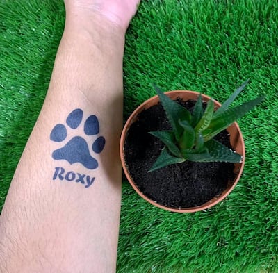 A custom-designed pet tattoo. Courtesy Le Inka