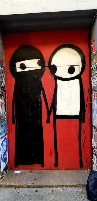 This piece by Stik has been voted Britain's 17th most popular piece of art of all time. Rosemary Behan