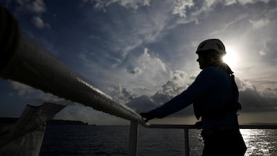 A crew member on board the Sea-Watch 3 as it returns to rescue duties in the Mediterranean. REUTERS