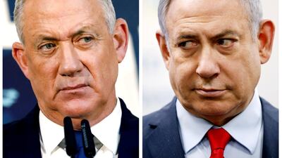 Benny Gantz, left, and Benjamin Netanyahu lead the two largest parties in Israel's latest parliament. Reuters