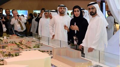 Sheikh Mohammed also visited pavilions of Dubai Properties Group and Emaar. Wam