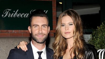Adam Levine, 40, and Behati Prinsloo, 30: 10-year age gap. AFP