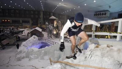 Ski Dubai’s Ice Warrior Challenge. Courtesy Ski Dubai