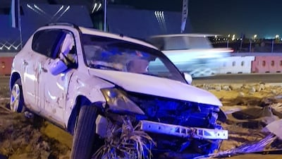 Police have issued a safety warning to the public after a distracted driver was killed while using his phone and not wearing a seat belt. Courtesy Ajman Police