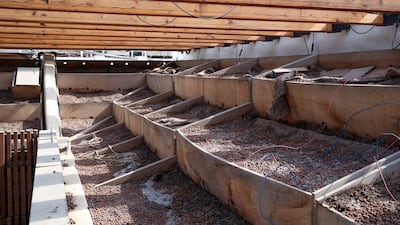 The rooftop cooling system.