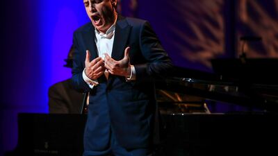 The 2023 Abu Dhabi Festival opened with a concert by Peruvian tenor Juan Diego Florez. Victor Besa / The National