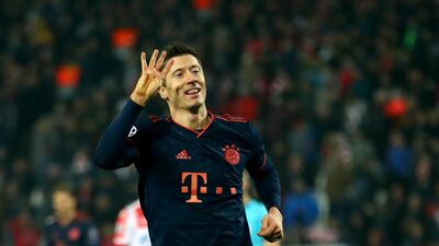 Group stage, November 26, 2019 - Red Star Belgrade 0 Bayern Munich 6 (Goretzka 14', Lewandowski pen 53', 60', 64' & 68, Tolisso 89): No let up from the already qualified Germans as Lewandowski blasted the fastest quadruple in Champions League history - 14 minutes and 31 seconds. The Pole became only the second player to score in nine consecutive group-stage appearances. Getty