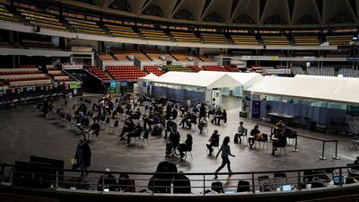 A Covid-19 vaccination centre in the French city of Lyon. AP Photo